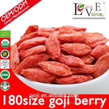 Baies de goji bio avec zéro pesticide / wolfberry chinois à faible teneur en sucre à Ningxia